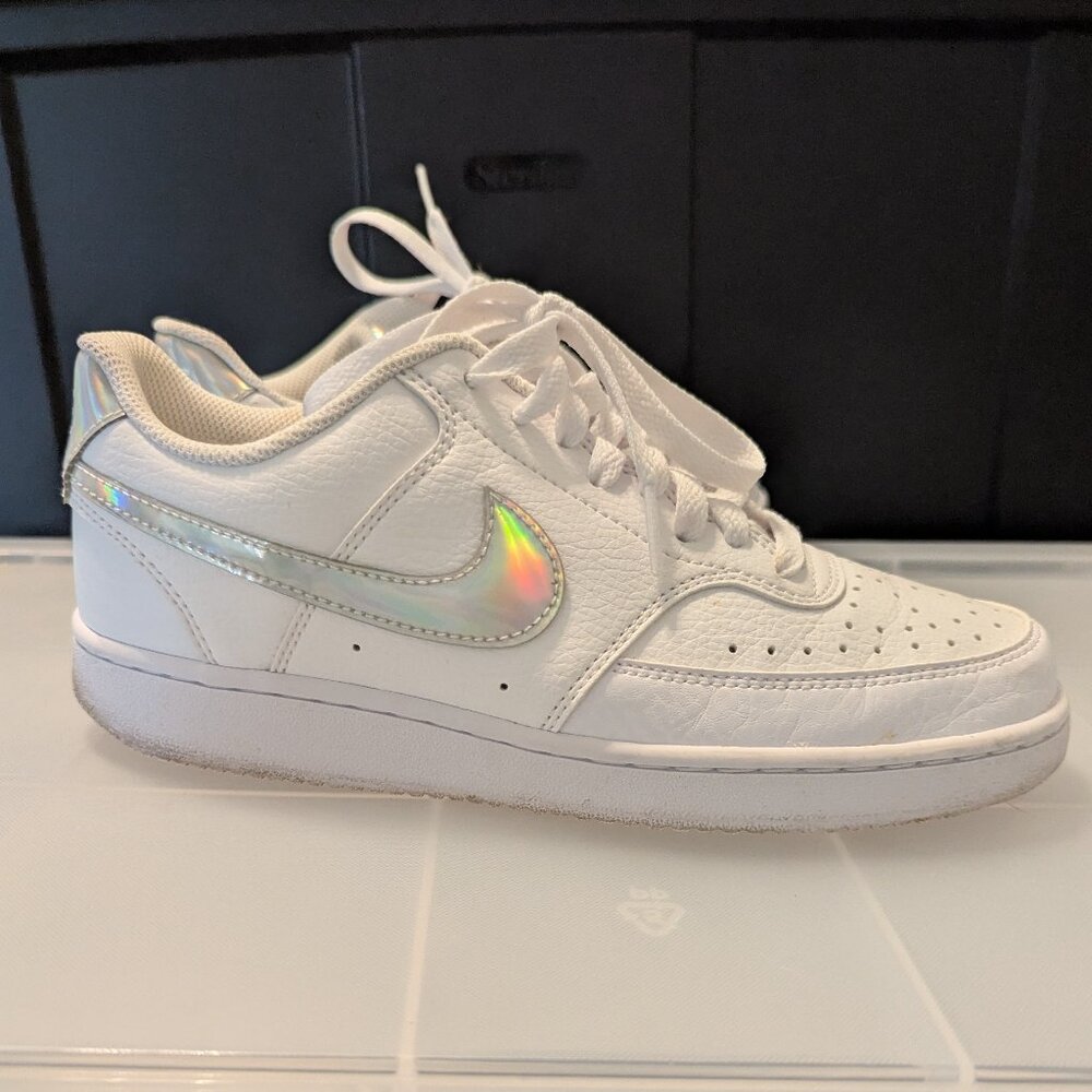 Nike Low Air Force 1 Holographic Swoosh Sneakers